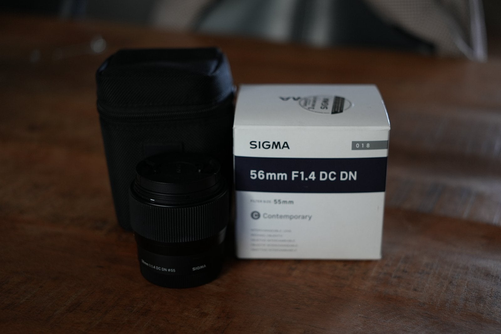 Sigma 56mm 1.4 Sony-E + Sigma Pouch, Sony E-mount, Sigma, 56 mm, Ophalen of Verzenden