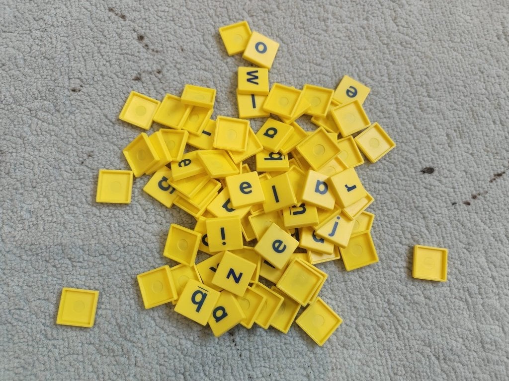 Scrabble: junior edition, Een of twee spelers, Ophalen of Verzenden, Zo goed als nieuw, Scrabble
