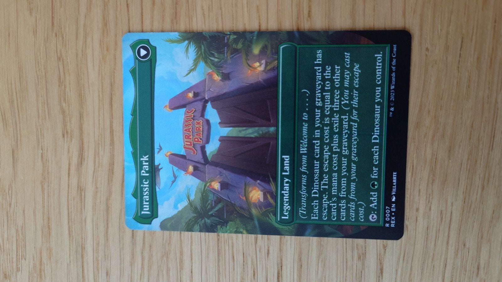 MTG Welcome to... / Jurassic Park (007) - REX-EN, Ophalen of Verzenden, Nieuw, Losse kaart