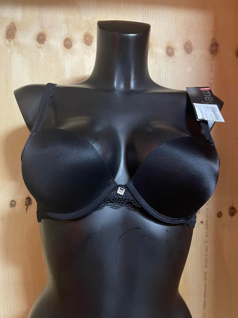 Mey push up bh maat 70a model allure, Verzenden, Zwart, BH