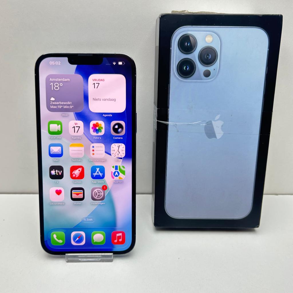 iPhone 13 Pro Max Blauw - Uitstekende staat, Telecommunicatie, Mobiele telefoons | Apple iPhone, Zo goed als nieuw