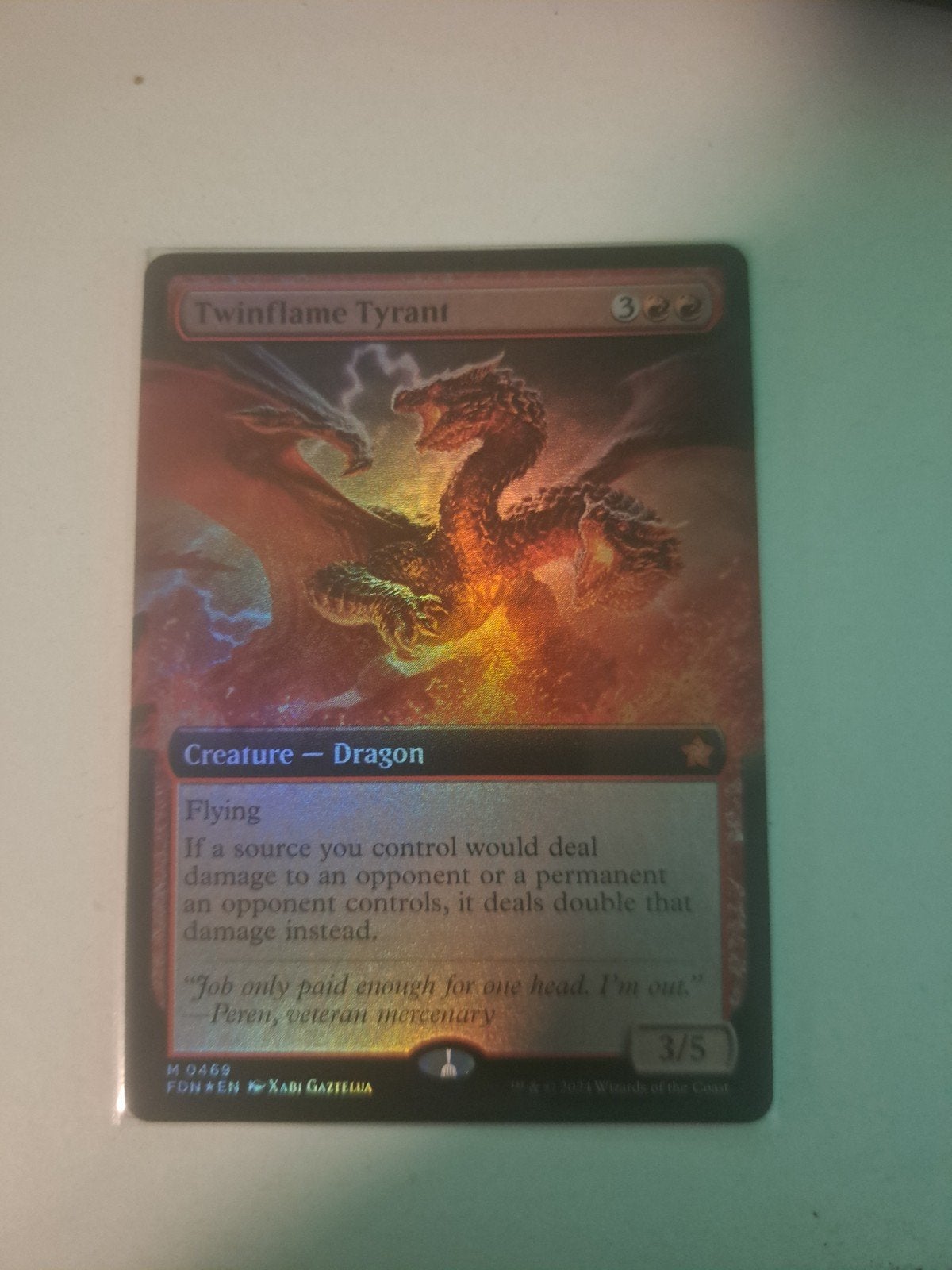 Twinflame Tyrant FOIL, Ophalen of Verzenden, Zo goed als nieuw, Foil