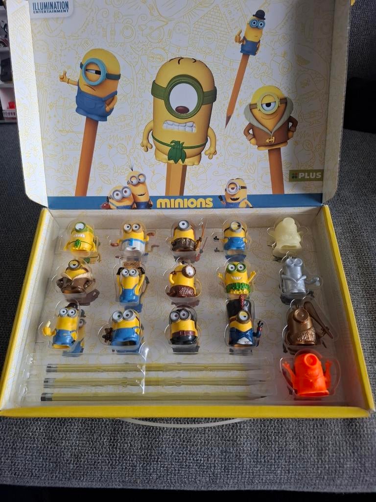 Minions potloodtoppers set - Compleet in doos, Ophalen of Verzenden, Nieuw, Jongen of Meisje