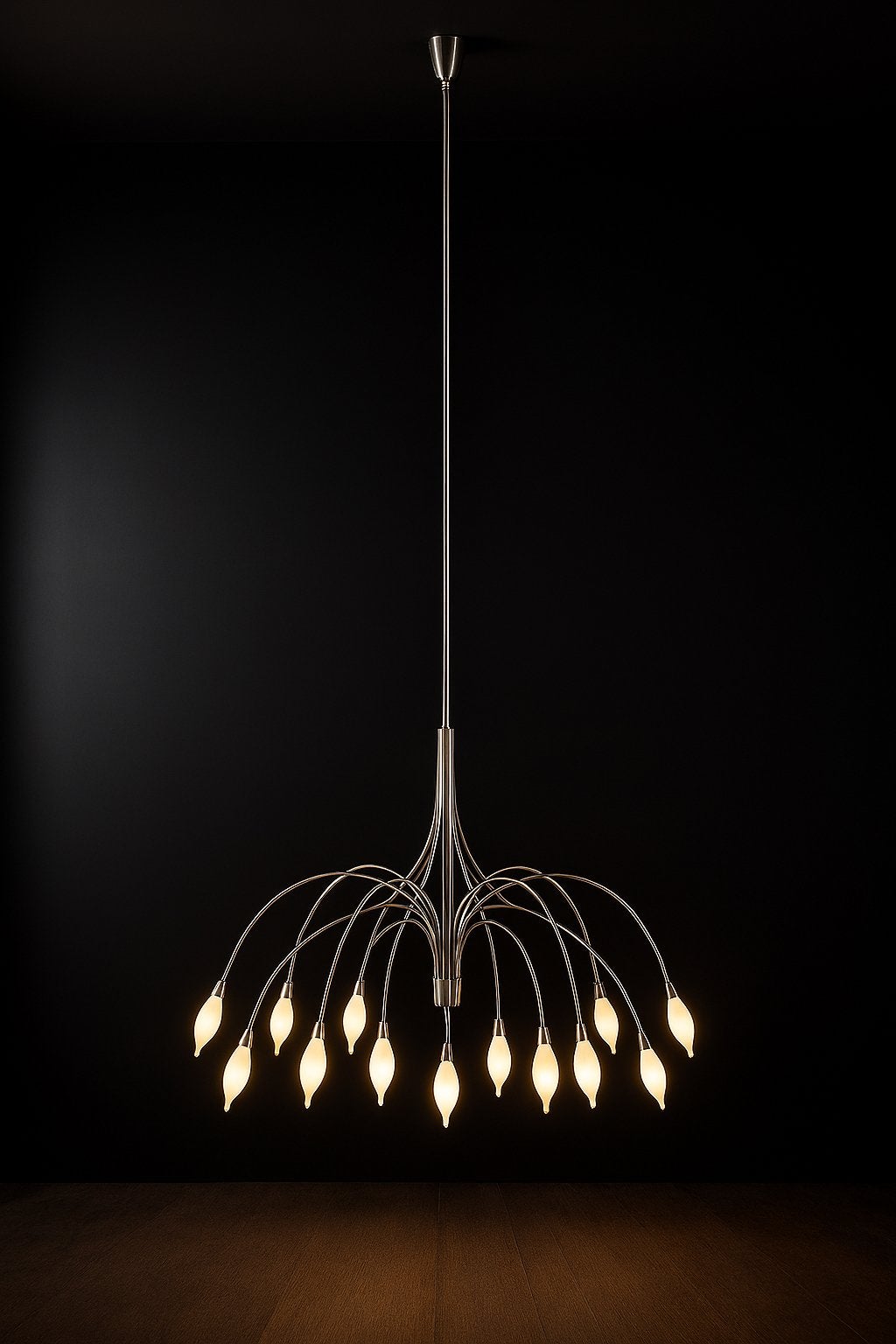 Lumitech Mijdrecht vide lamp 3m80 - Modern design, Huis en Inrichting, Ophalen, Gebruikt, Metaal, 75 cm of meer