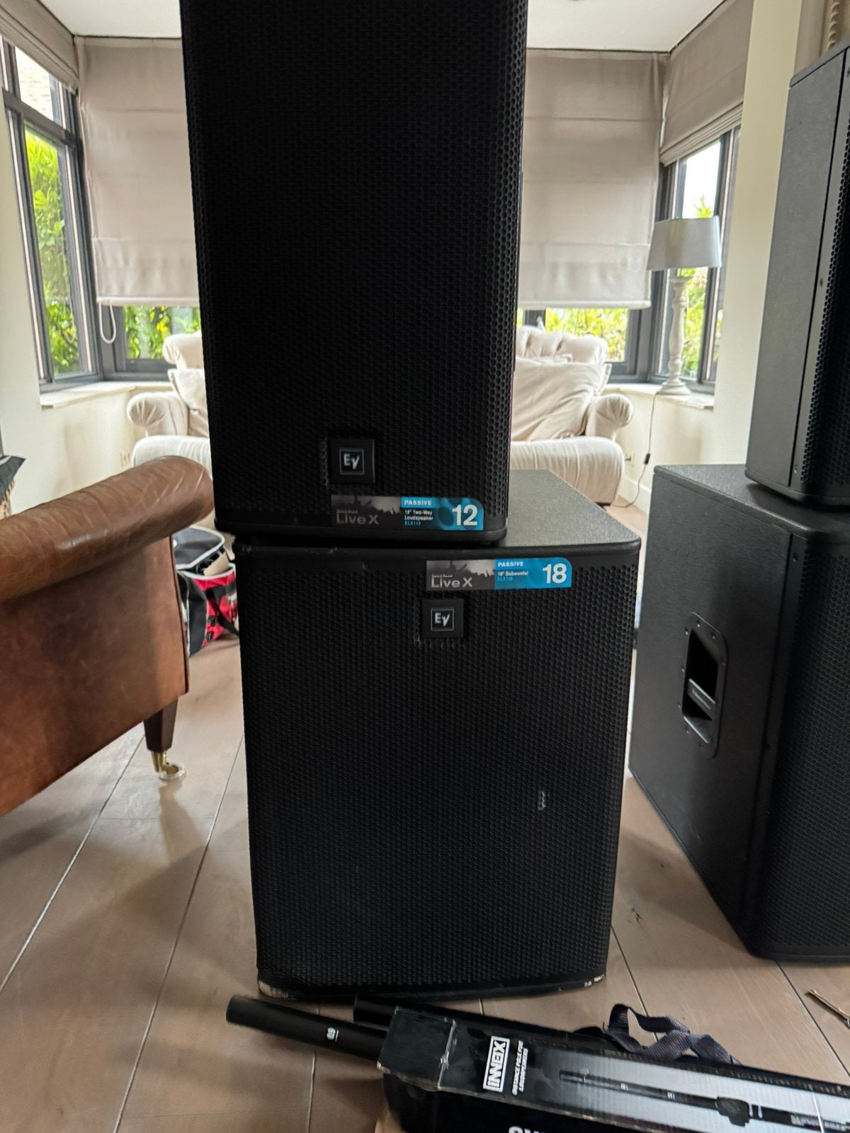 Electro Voice ELX 112p & 118P passief + verstekers, Ophalen, Gebruikt, Audio