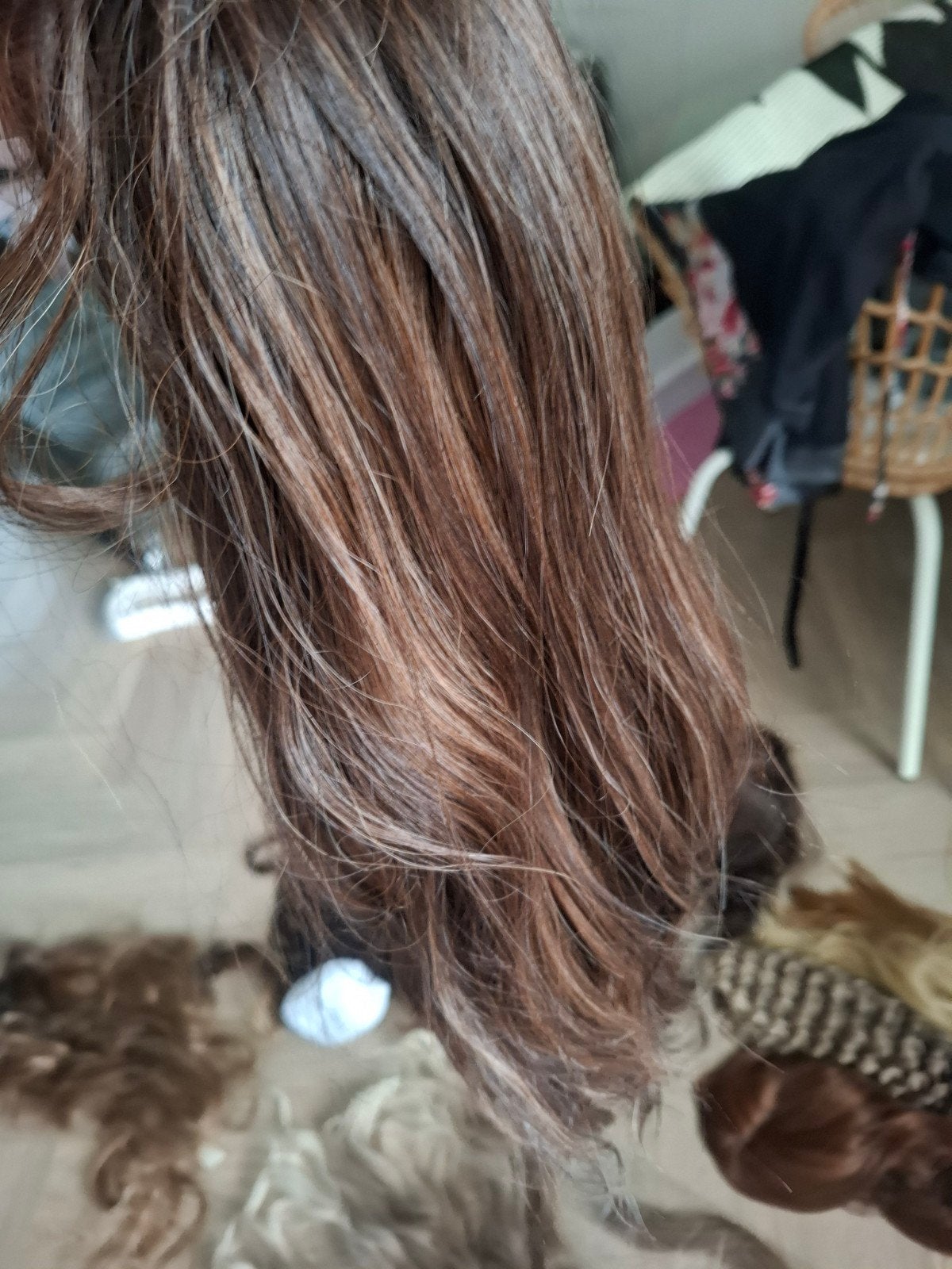 2 pruiken(ook per stuk te koop) beiden nieuw, Ophalen of Verzenden, Nieuw, Pruik of Haarverlenging
