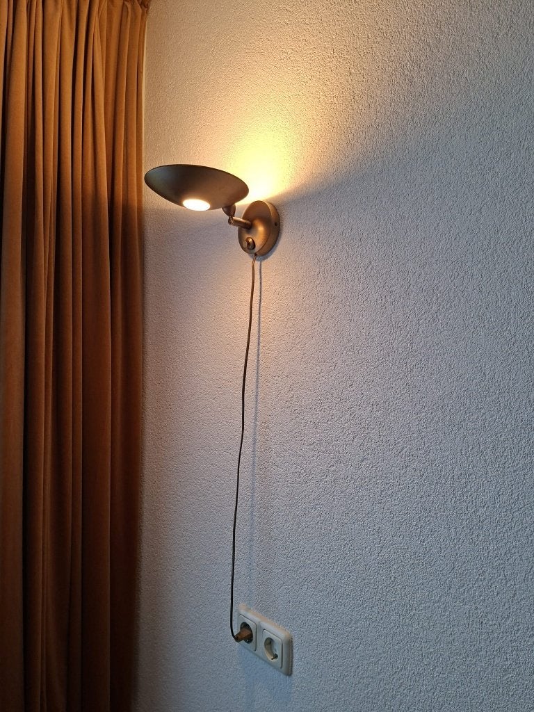 Wandlamp (3x), Huis en Inrichting, Lampen | Wandlampen, Ophalen, Zo goed als nieuw, Goud, Dimbaar