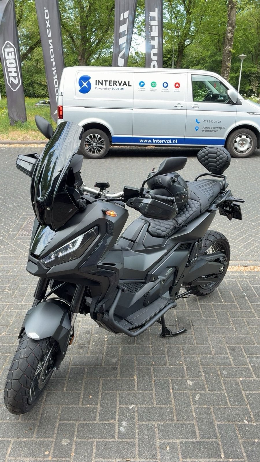 Honda X ADV 750 Full Matt Black Edition 2024 Full Termignoni, Motoren, 750 cc, Scooter, Sportuitlaat, Gebruikt