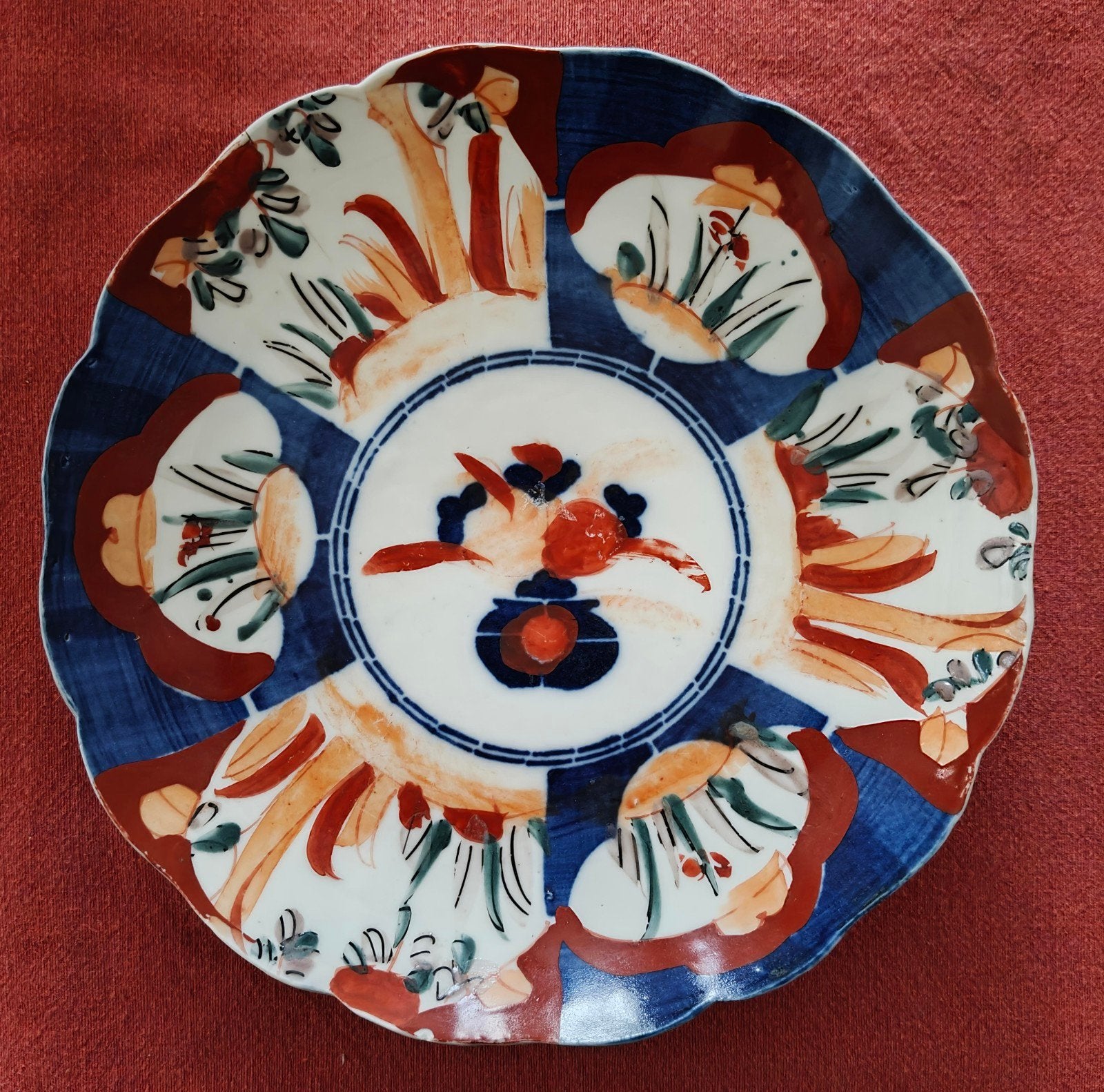Japans Imari Porseleinen Bord - 21 cm, Ophalen of Verzenden