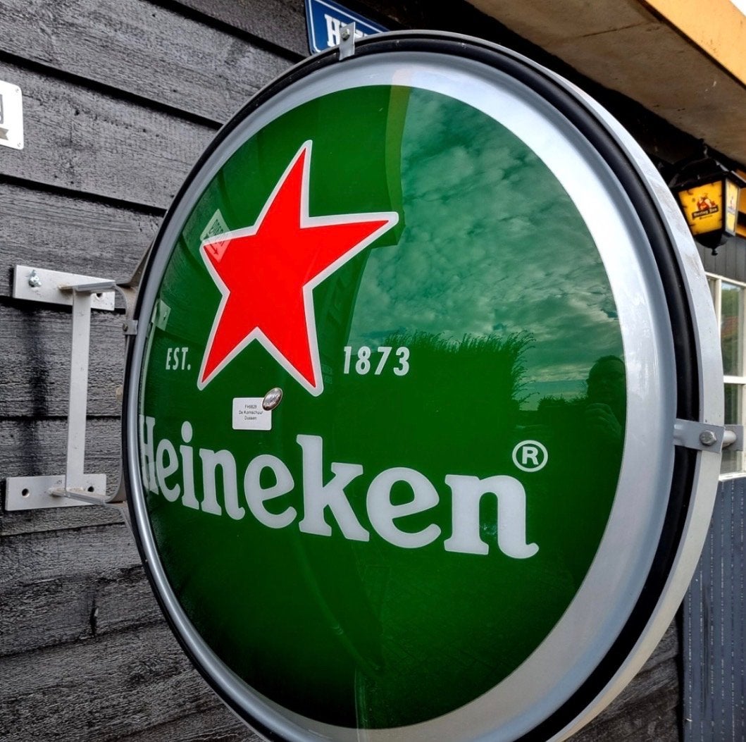 Heineken dubbelzijdige lichtbak - Nieuw!, Ophalen of Verzenden, Nieuw, Lichtbak of (neon) lamp