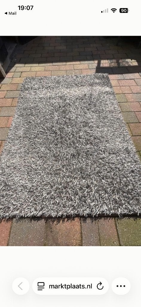 Vloerkleed, Ophalen, Gebruikt, Grijs, 150 tot 200 cm