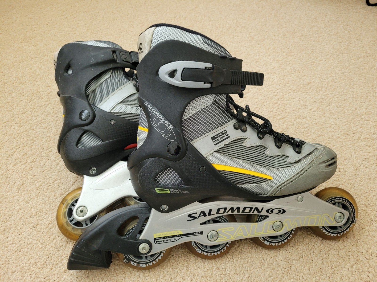 Salomon inline skates dames, maat 40 1/3, ABEC 5, Gebruikt, Contact@salomon.com, Salomon, Ophalen of Verzenden