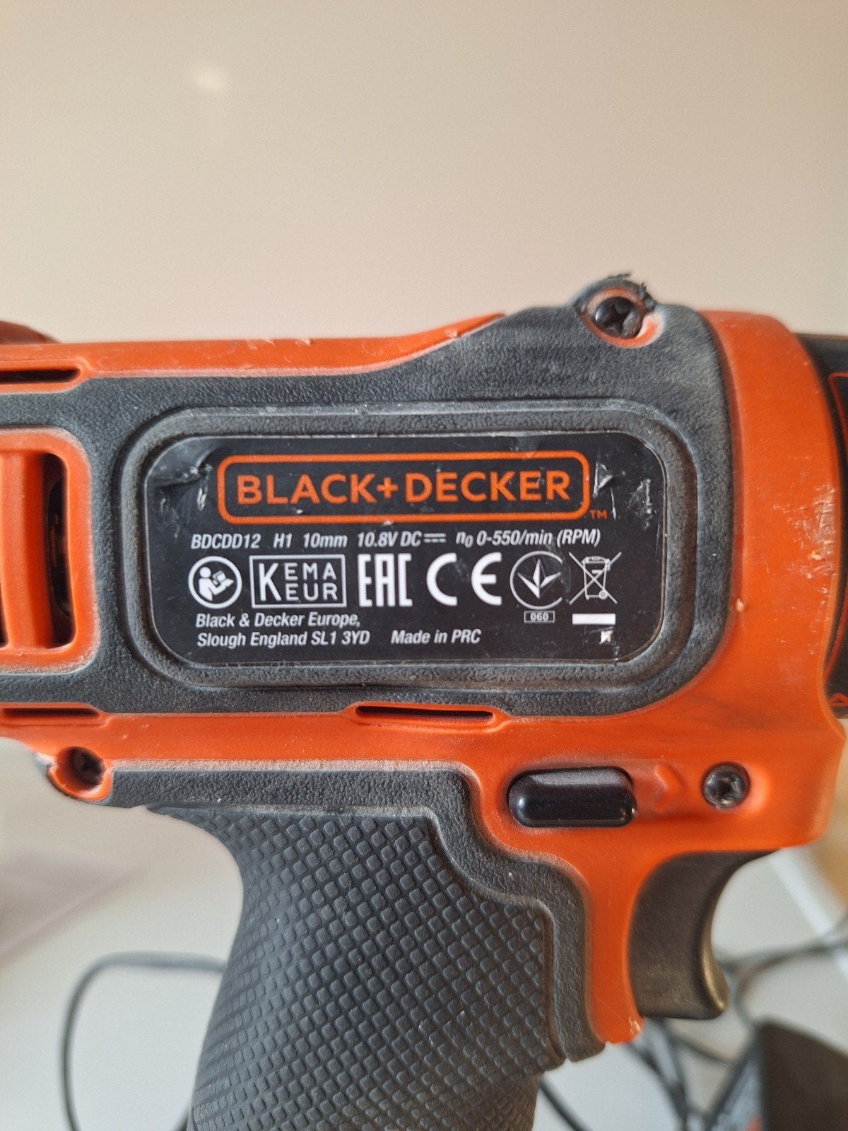 Black+Decker BDC DD12 10.8V Boor-/Schroefmachine, Gebruikt, Variabele snelheid, Ophalen of Verzenden, Boor- en Schroefmachine