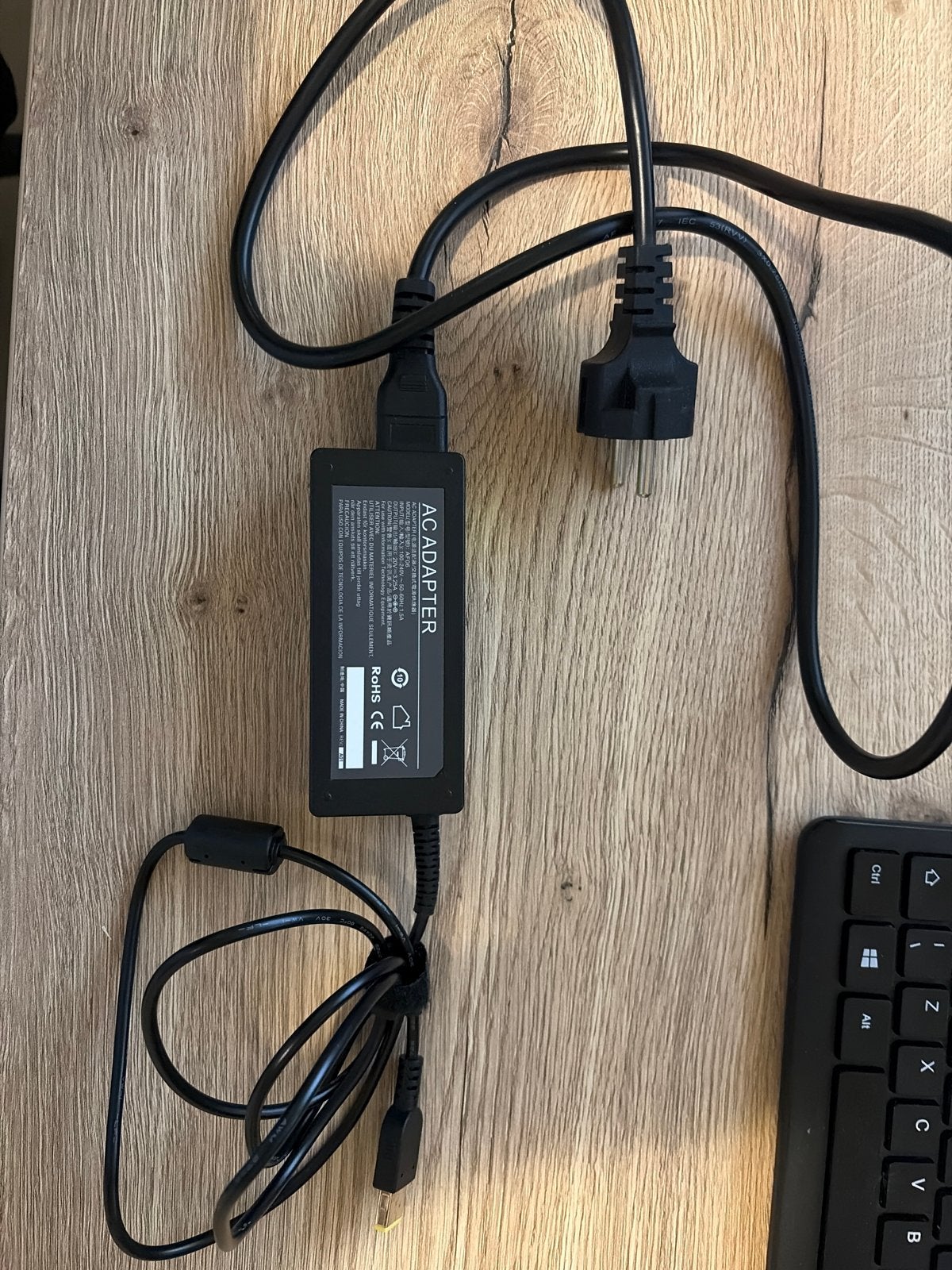 AC Adapter Oplader voor Laptop - 20V 3.25A, Computers en Software, Laptop-opladers, Ophalen of Verzenden, Gebruikt