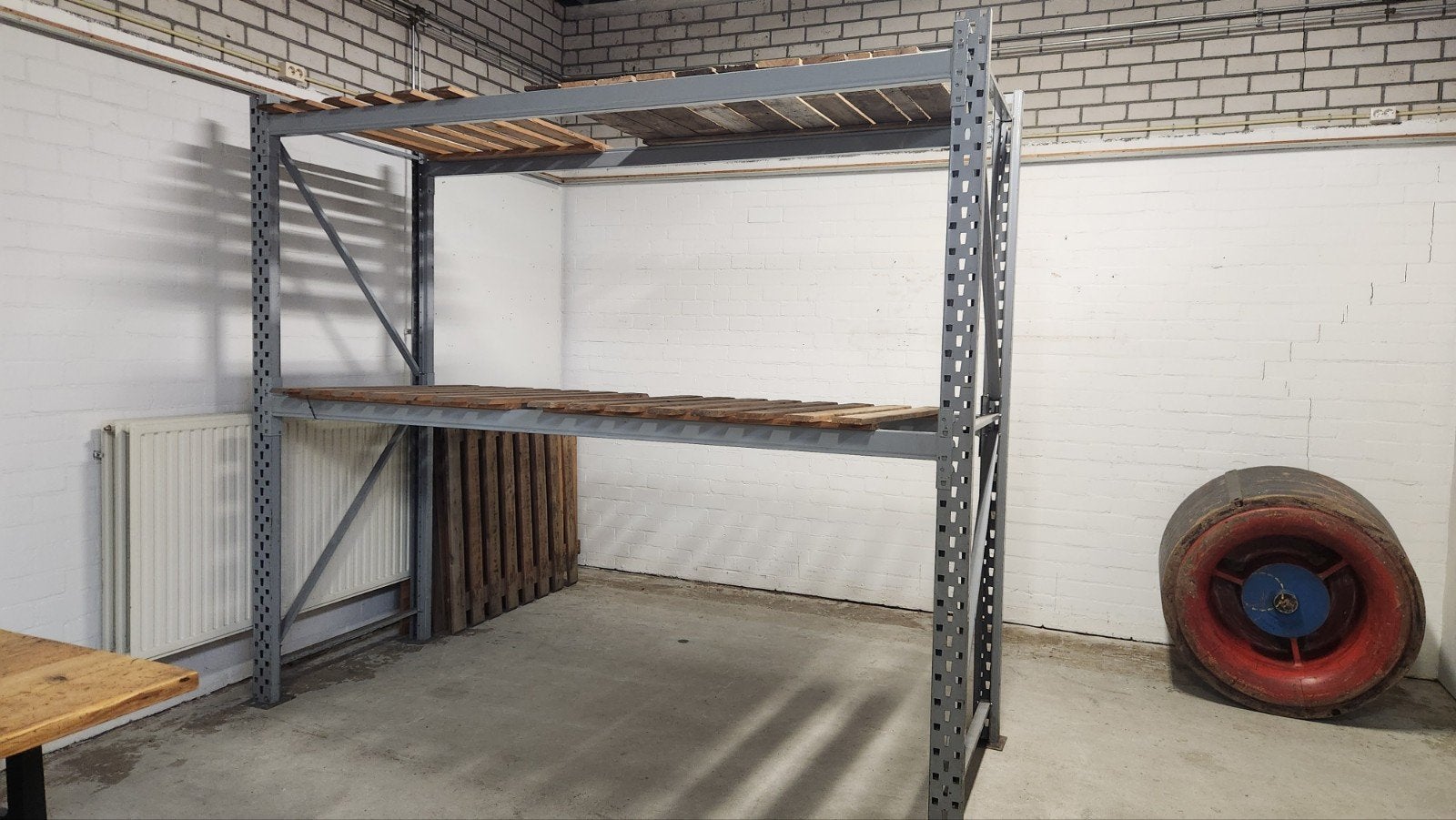 Magazijnstelling palletstelling legbordstelling 8,5 x h2,5m, Ophalen of Verzenden