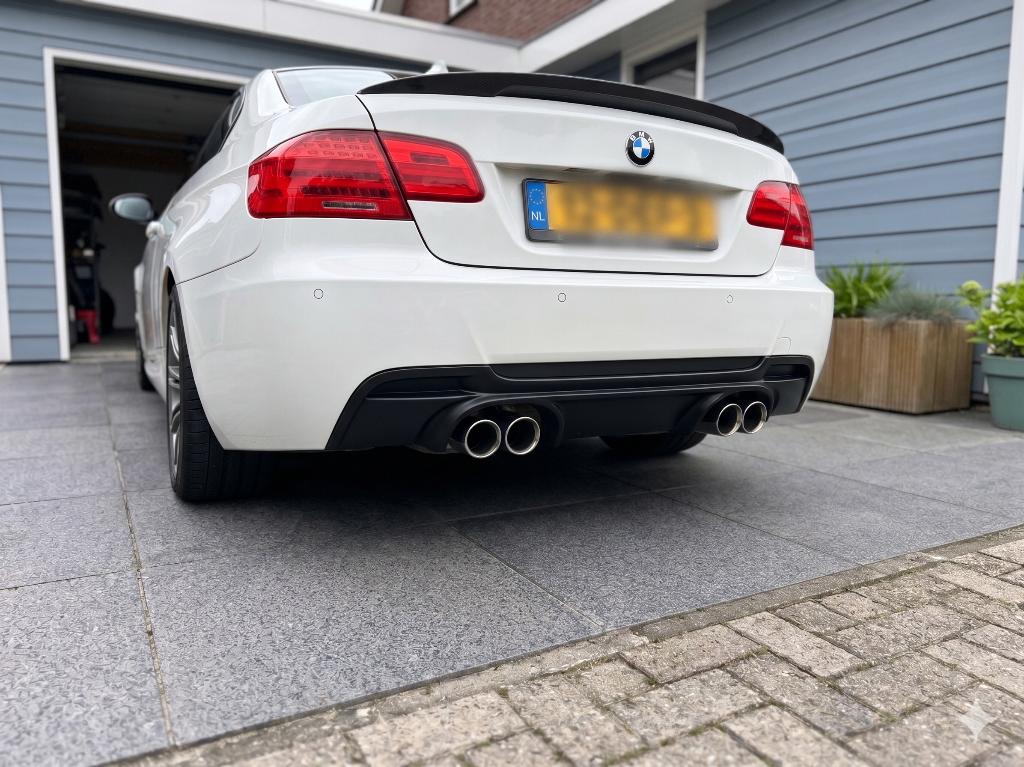 BMW 3 Serie E92 Diffuser Quad Uitlaat Zwart, Ophalen of Verzenden
