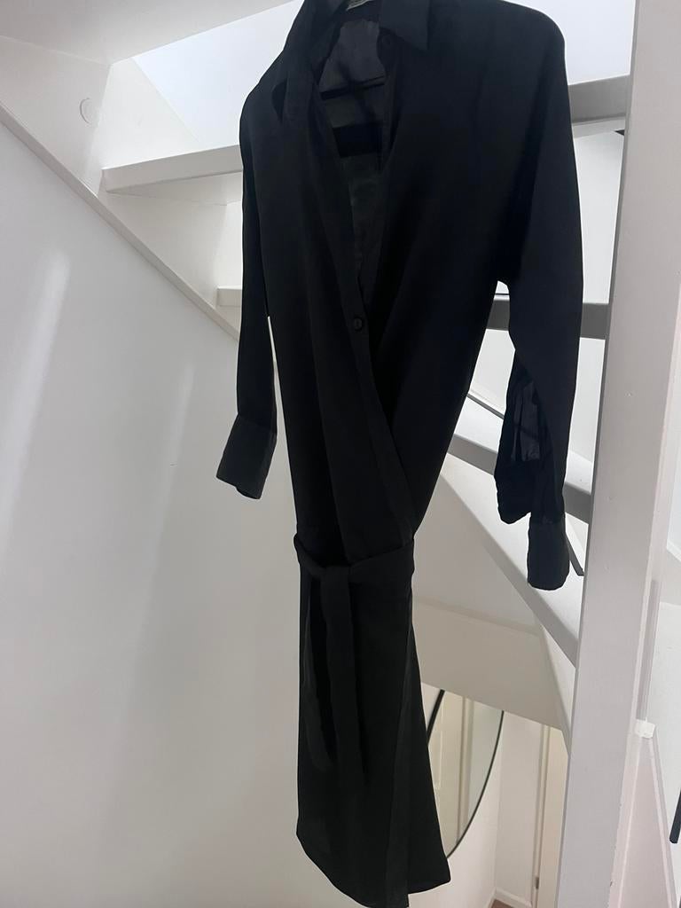 Humanoid zwarte jurk 100% viscose, Maat 38/40 (M), Zwart, Ophalen of Verzenden, Zo goed als nieuw