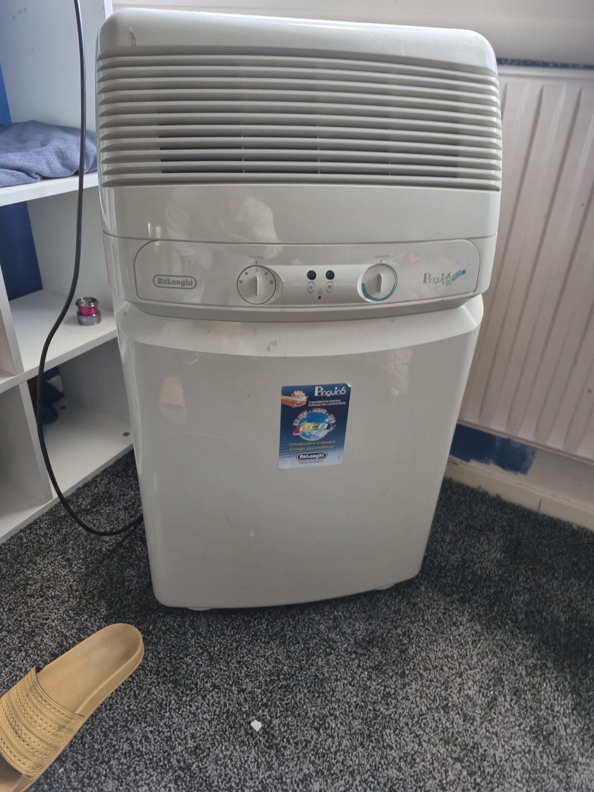 DeLonghi Pinguino Mobiele Airco - Koel en Ontvochtig, Ophalen, Gebruikt, Minder dan 60 m³, 3 snelheden of meer