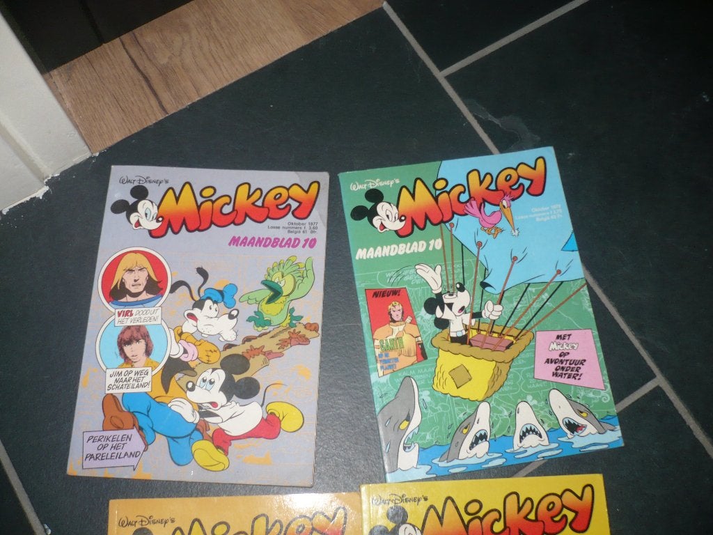 4 mickey mouse stripmaandblad, Boeken, Walt Disney, Ophalen of Verzenden, Zo goed als nieuw, Meerdere stripboeken