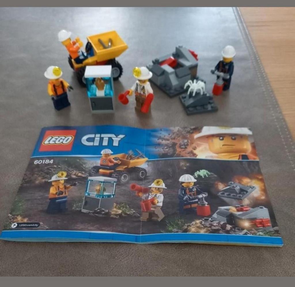 Lego City 60184 Mijnwerkers Starterset - Compleet, Kinderen en Baby's, Speelgoed | Duplo en Lego, Ophalen of Verzenden, Zo goed als nieuw