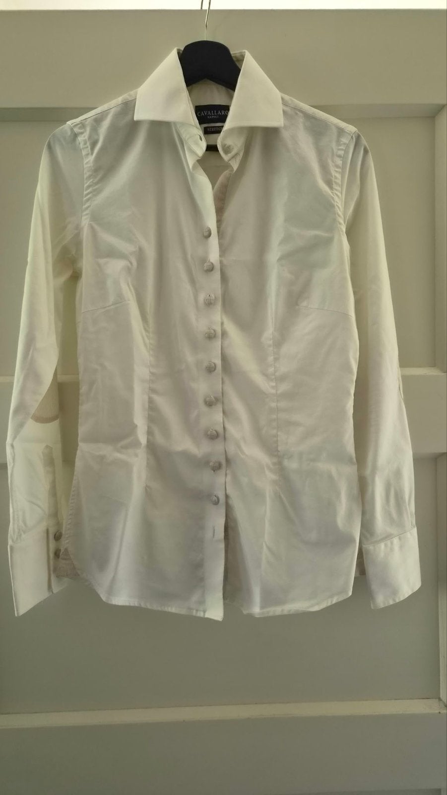 Cavallaro Napoli Damesblouse - Wit, Maat S, Ophalen of Verzenden, Zo goed als nieuw, Maat 36 (S), Wit