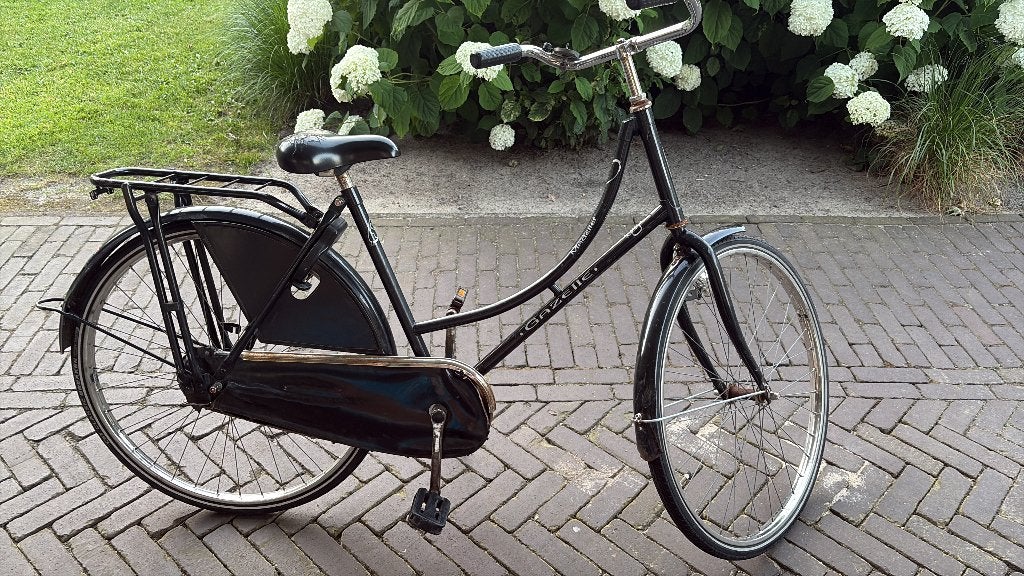Gazelle meisjes fiets, Terugtraprem, Gebruikt, Handrem, Gazelle