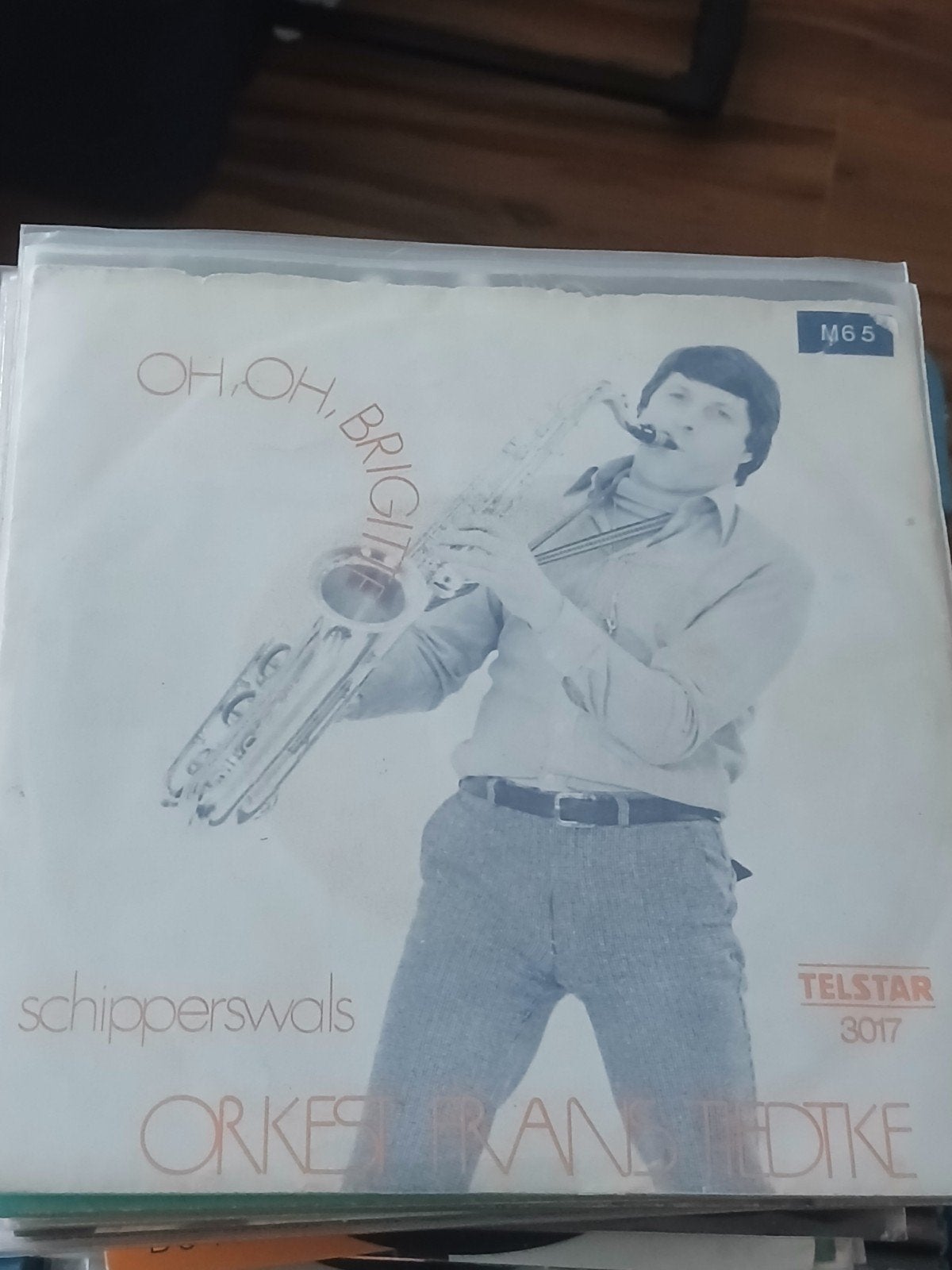 ORKEST FRANS TIEDTKE oh oh brigitte TELSTAR 3017, Ophalen of Verzenden, Zo goed als nieuw, Overige formaten, Levenslied of Smartlap