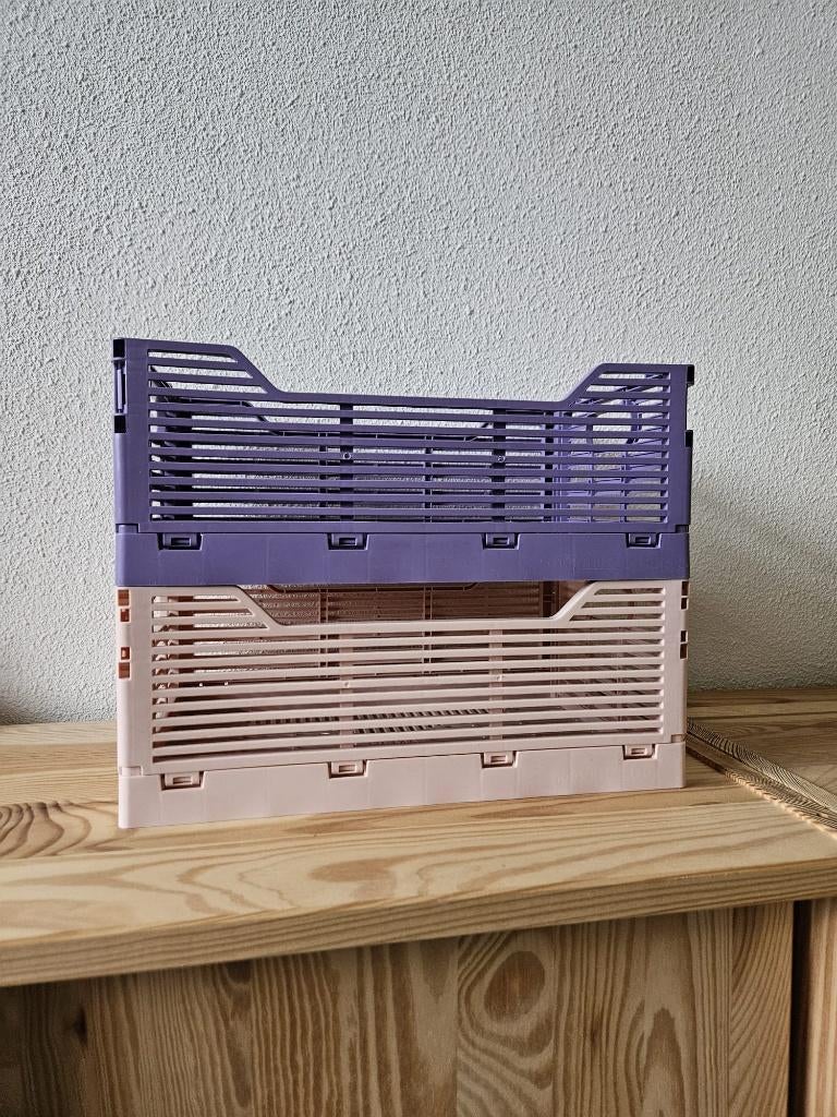 HEMA klapkratjes roze en paars, Ophalen, Opvouwbaar, Minder dan 35 cm, Minder dan 50 cm