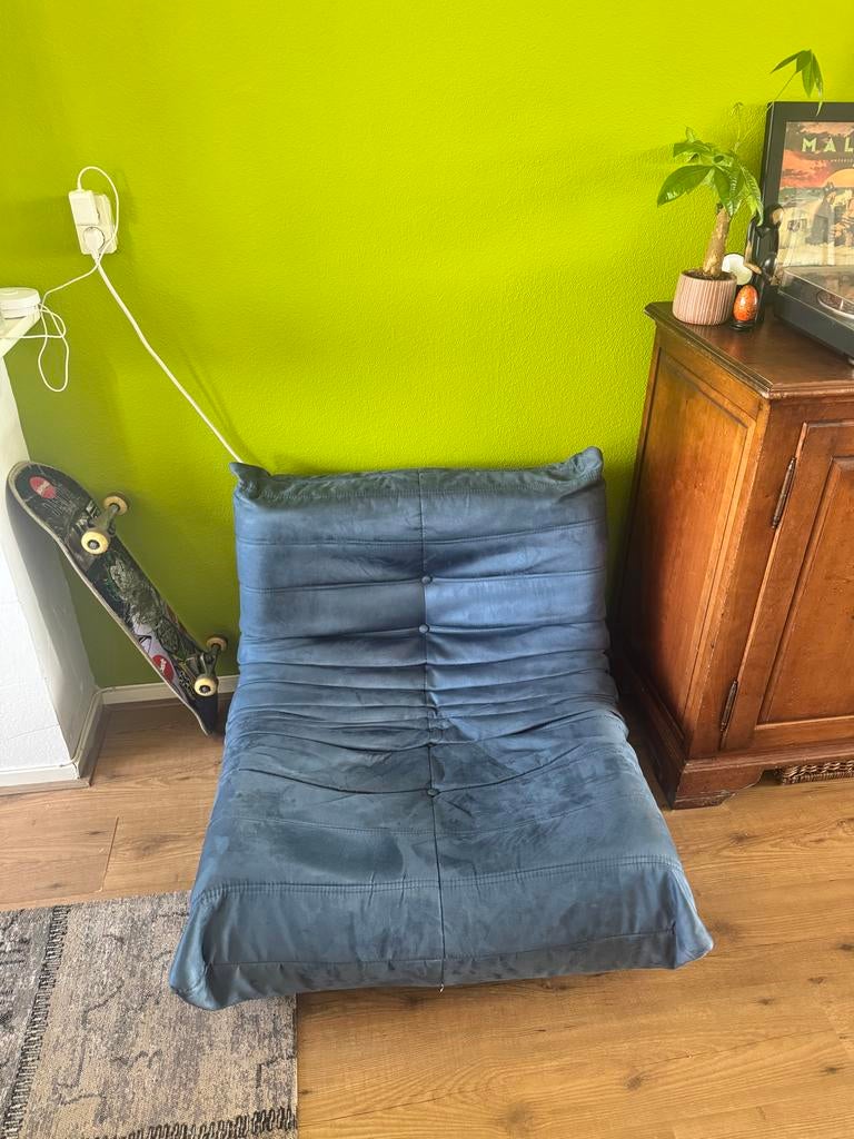 Togo bank, Huis en Inrichting, Fauteuils, Ophalen, Gebruikt, Stof, 75 tot 100 cm