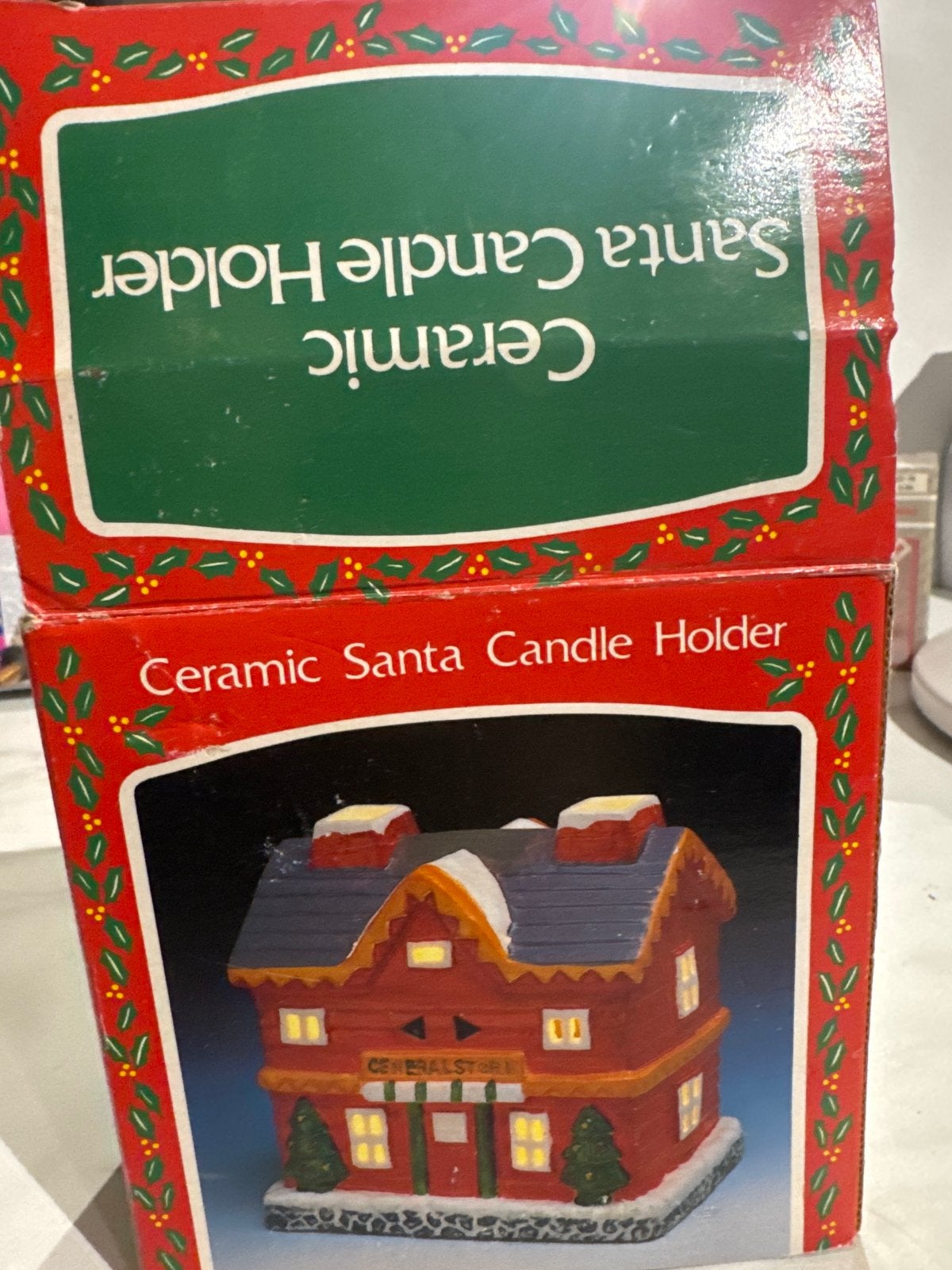 Ceramic santa candle holder uit de jaren 90, Ophalen of Verzenden