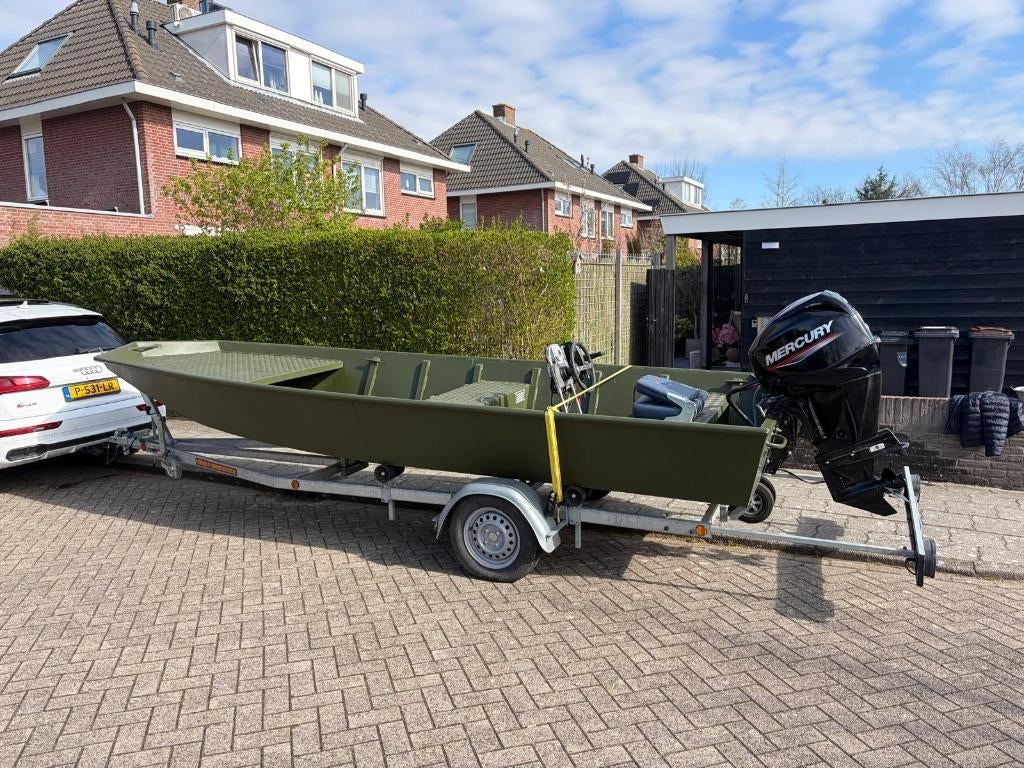 Marlin boottrailer 750 kg uit 2019 - zeer nette staat, Watersport en Boten, Minder dan 1500 kg, Overige typen, Minder dan 6 meter