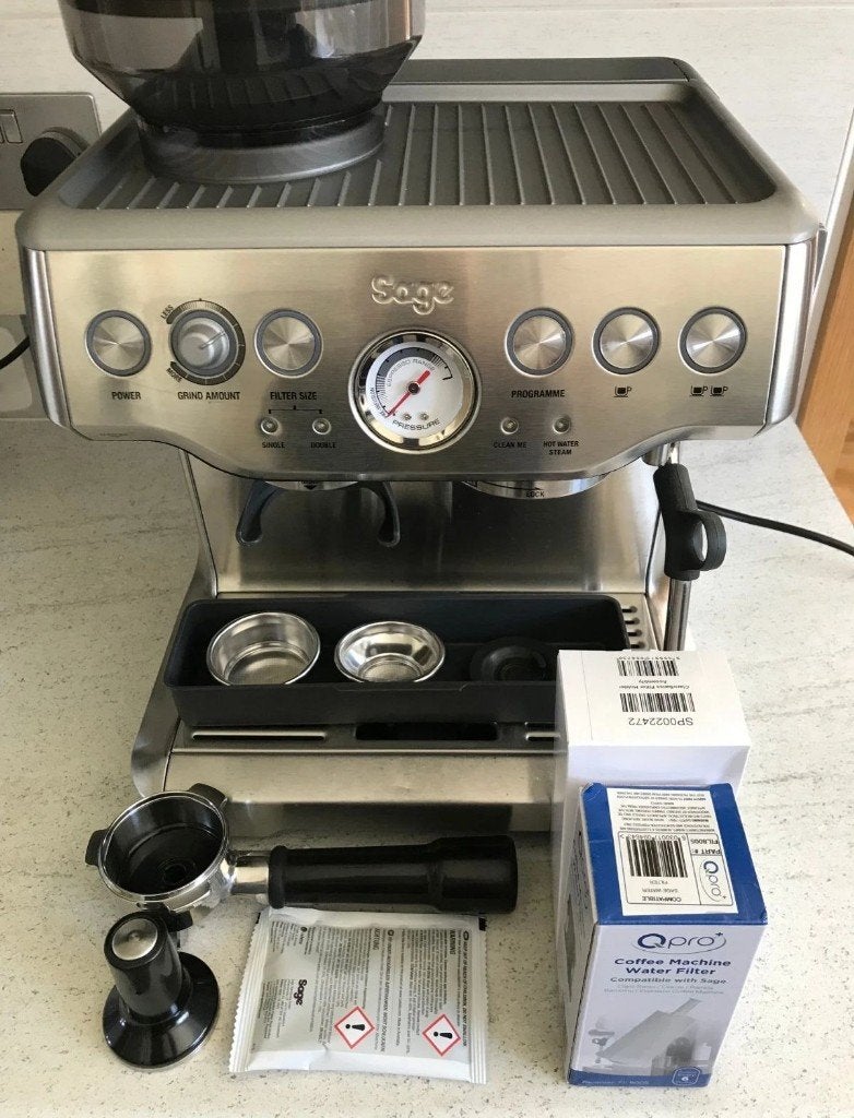 Sage Barista Express - Uitstekende staat!, Ophalen of Verzenden, Zo goed als nieuw, Espresso apparaat