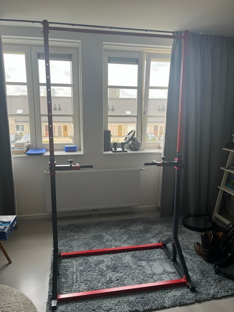 Sportrek voor pull ups en dips, hoogte verstelbaar, Ophalen, Zo goed als nieuw, Armen, Overige typen