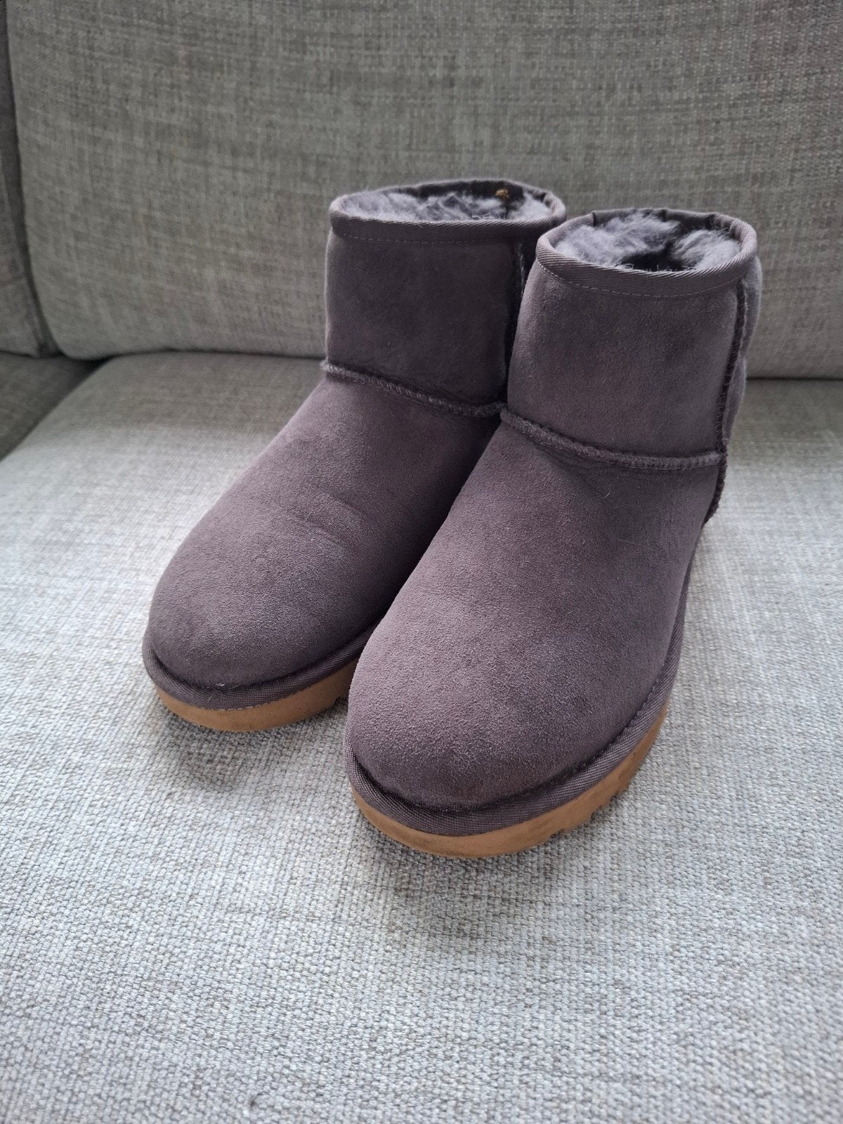 UGG Classic Laarzen - Paars & Grijs - Maat 38, UGG, Verzenden, Snowboots, Zo goed als nieuw