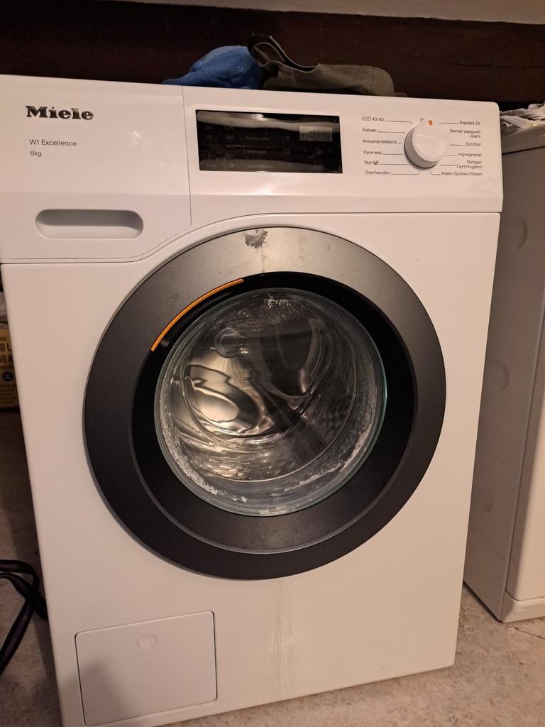 Miele W1 Excellence Wasmachine & T 8703 Droger Set, Witgoed en Apparatuur, Wasdrogers, Ophalen, 8 tot 10 kg, Zo goed als nieuw