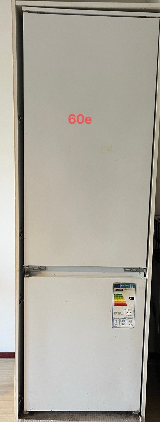 Zanussi Koelkast met Vriezer - Wit, Goede Staat, Ophalen, Gebruikt, 200 liter of meer, 60 cm of meer