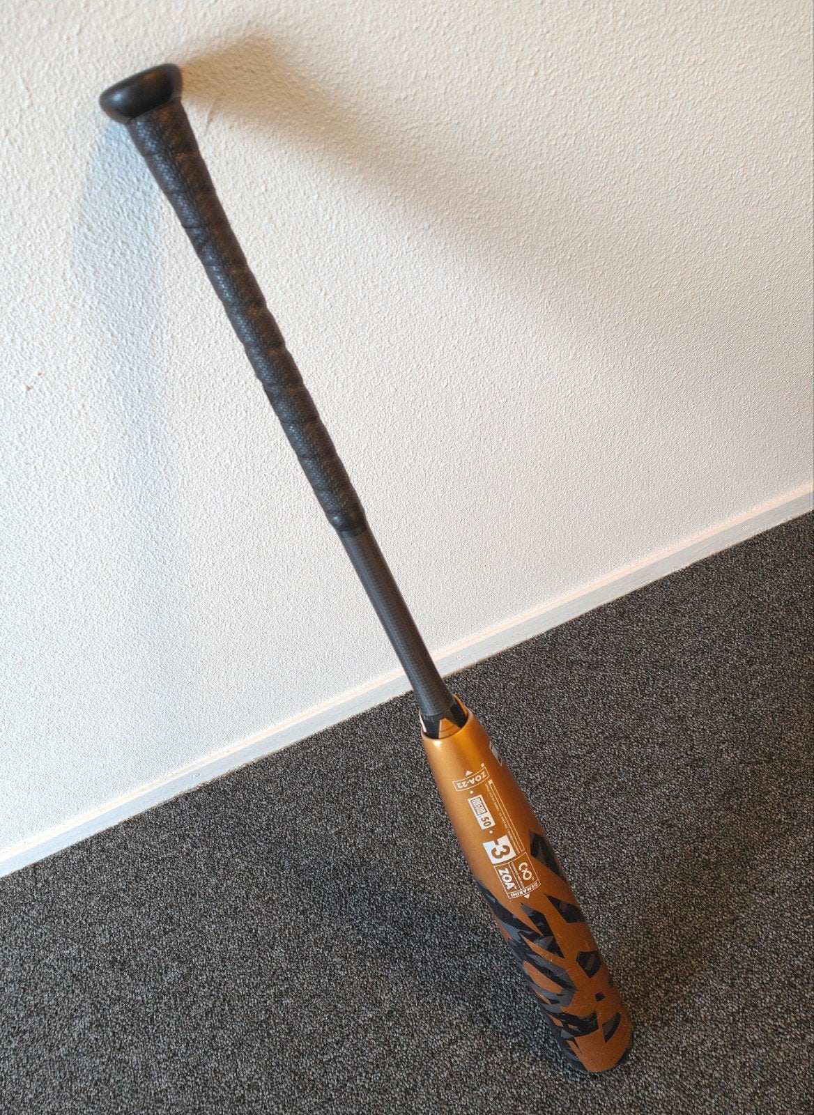 Z.g.a.n. 32" DeMarini ZOA BBCOR knuppel, 2-piece hybrid, Ophalen of Verzenden, Zo goed als nieuw, Honkbal, Knuppel