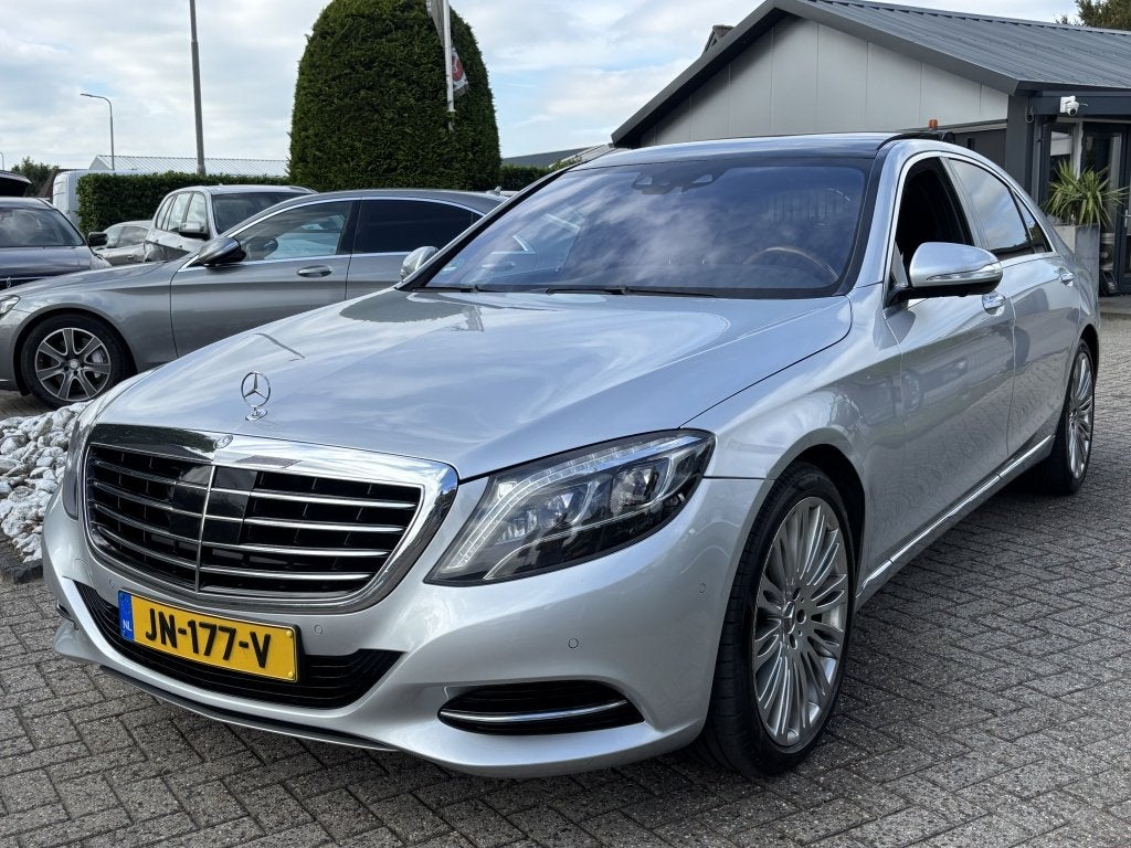 Mercedes-Benz S-Klasse S400 Hybride Lang 2015 Panorama DVD V, Auto's, Automaat, Gebruikt, Leder, Bedrijf