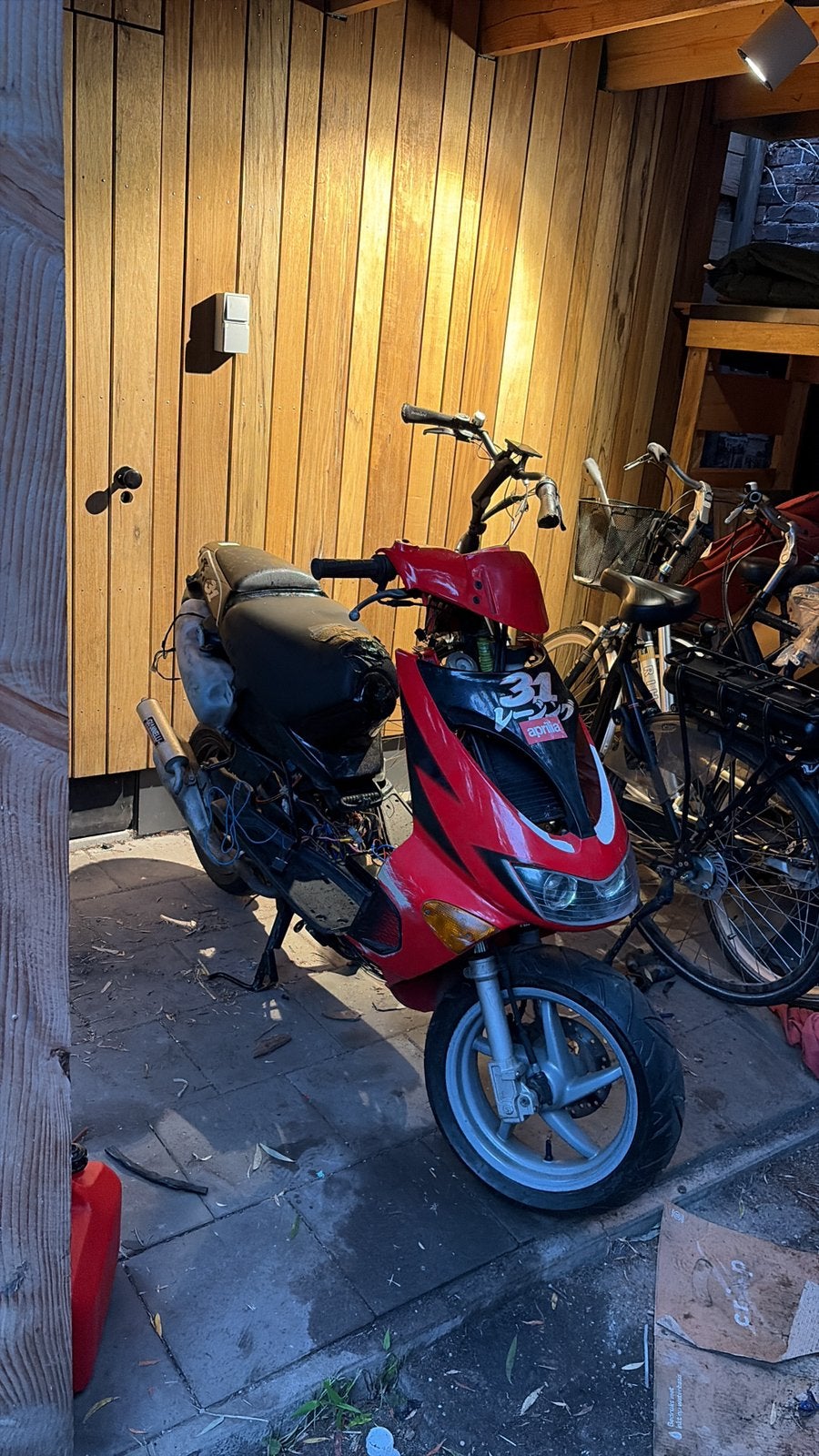 Aprilia sr50, Fietsen en Brommers, Scooters | Aprilia, Ophalen, Tweetakt, Gebruikt, Maximaal 45 km/u