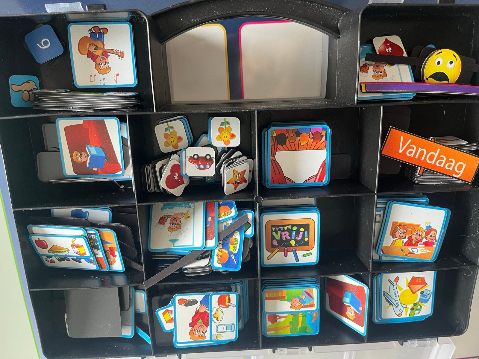 Kinderplanbord met zeer uitgebreide pictogrammen set, Ophalen of Verzenden, Gebruikt, Ontdekken