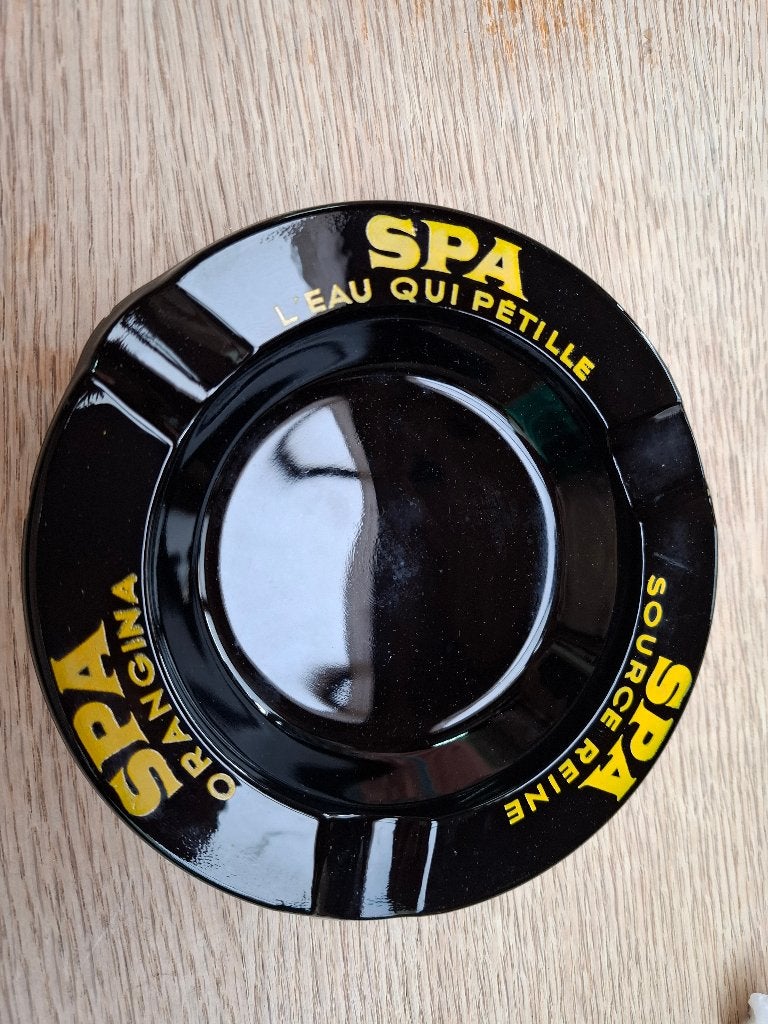 Prachtige asbak Spa orangina - eau - source de la Reine, Ophalen of Verzenden, Nieuw, Asbak