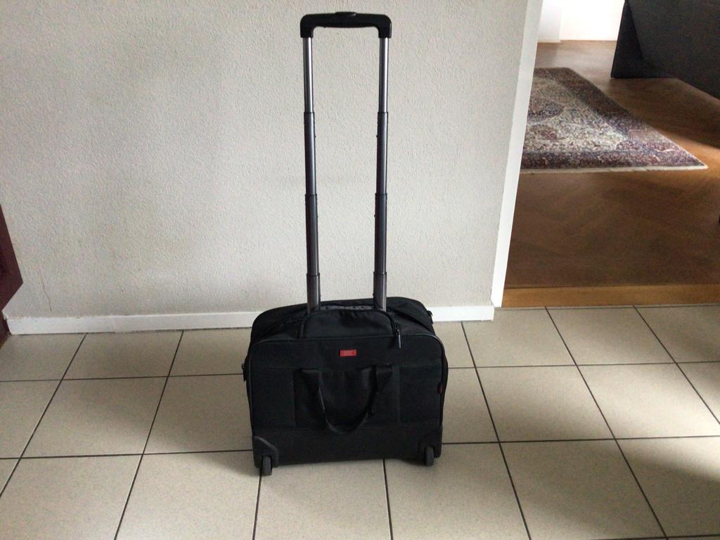Boekentas trolley, Sieraden, Tassen en Uiterlijk, Tassen | Schooltassen, Ophalen, Gebruikt, Zwart, Aktetas of Boekentas
