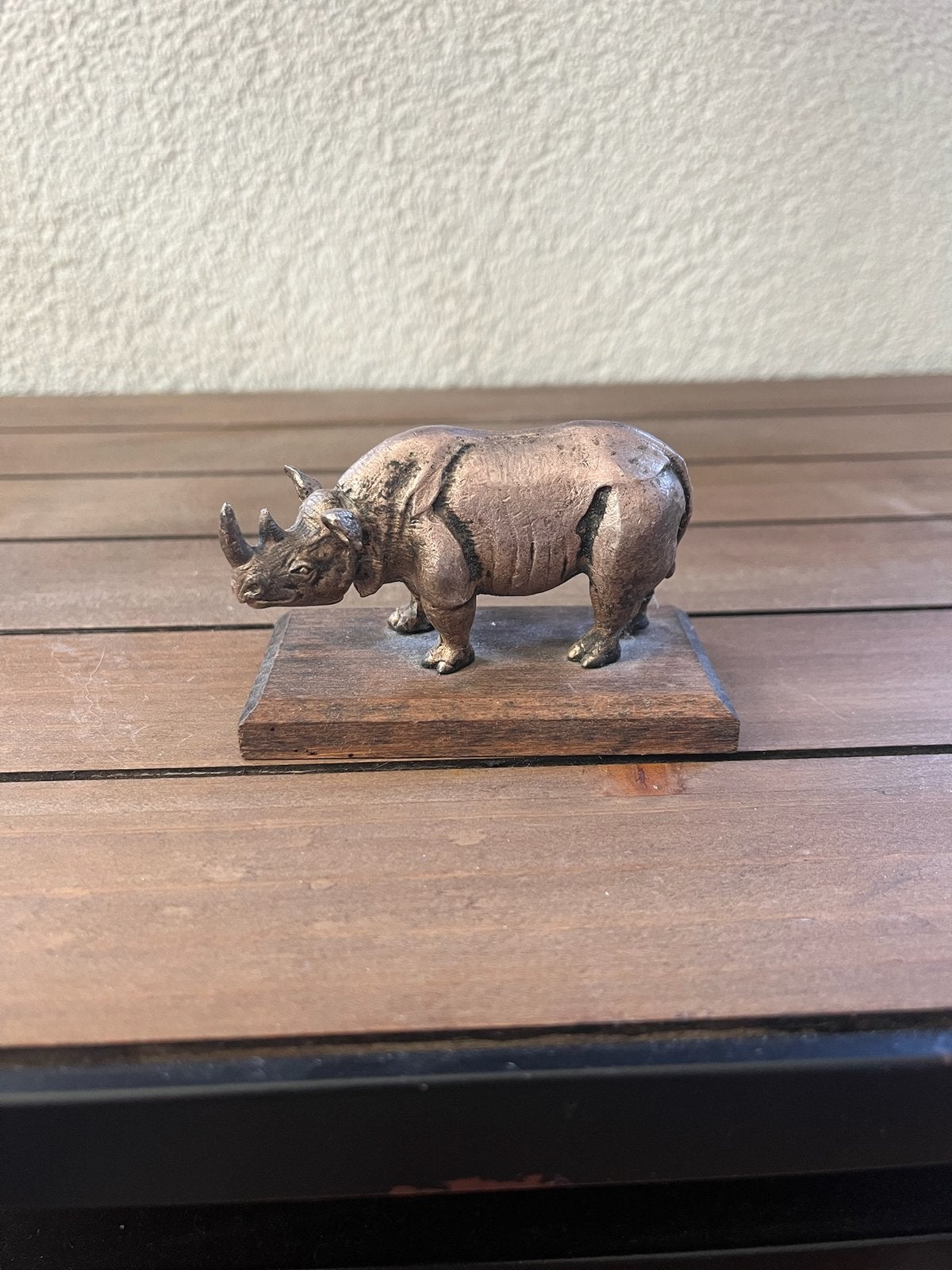 Verzilverde  neushoorn WNF, Ophalen of Verzenden, Dier