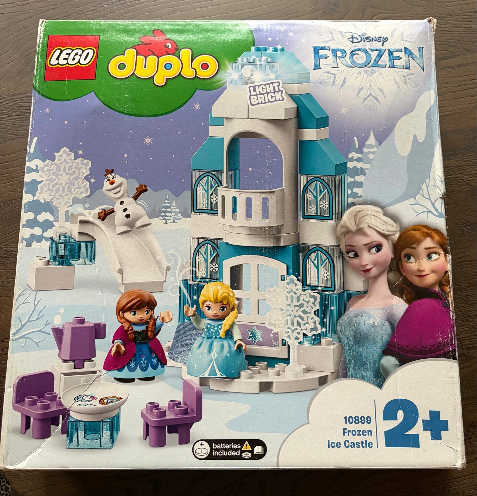 LEGO Duplo Disney Frozen IJskasteel 10899 met Elsa, Anna, Ol, Ophalen, Zo goed als nieuw, Compleet, Complete set
