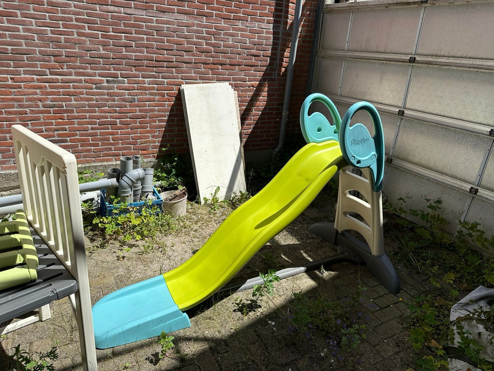 Smoby glijbaan, Kinderen en Baby's, Speelgoed | Buiten | Speeltoestellen, Ophalen, Zo goed als nieuw, Glijbaan