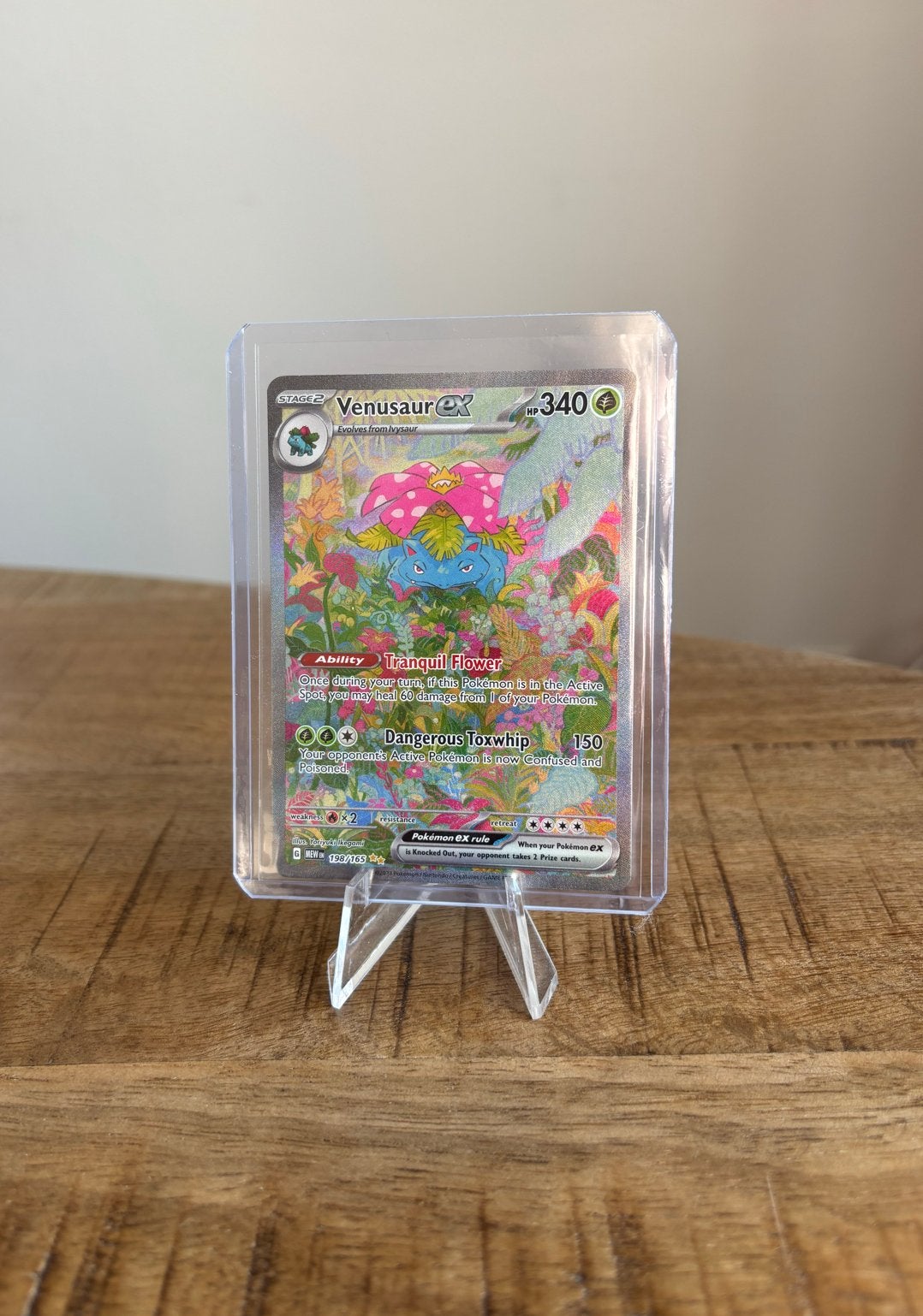 Venusaur ex 198/165, Ophalen of Verzenden, Zo goed als nieuw, Losse kaart, Foil
