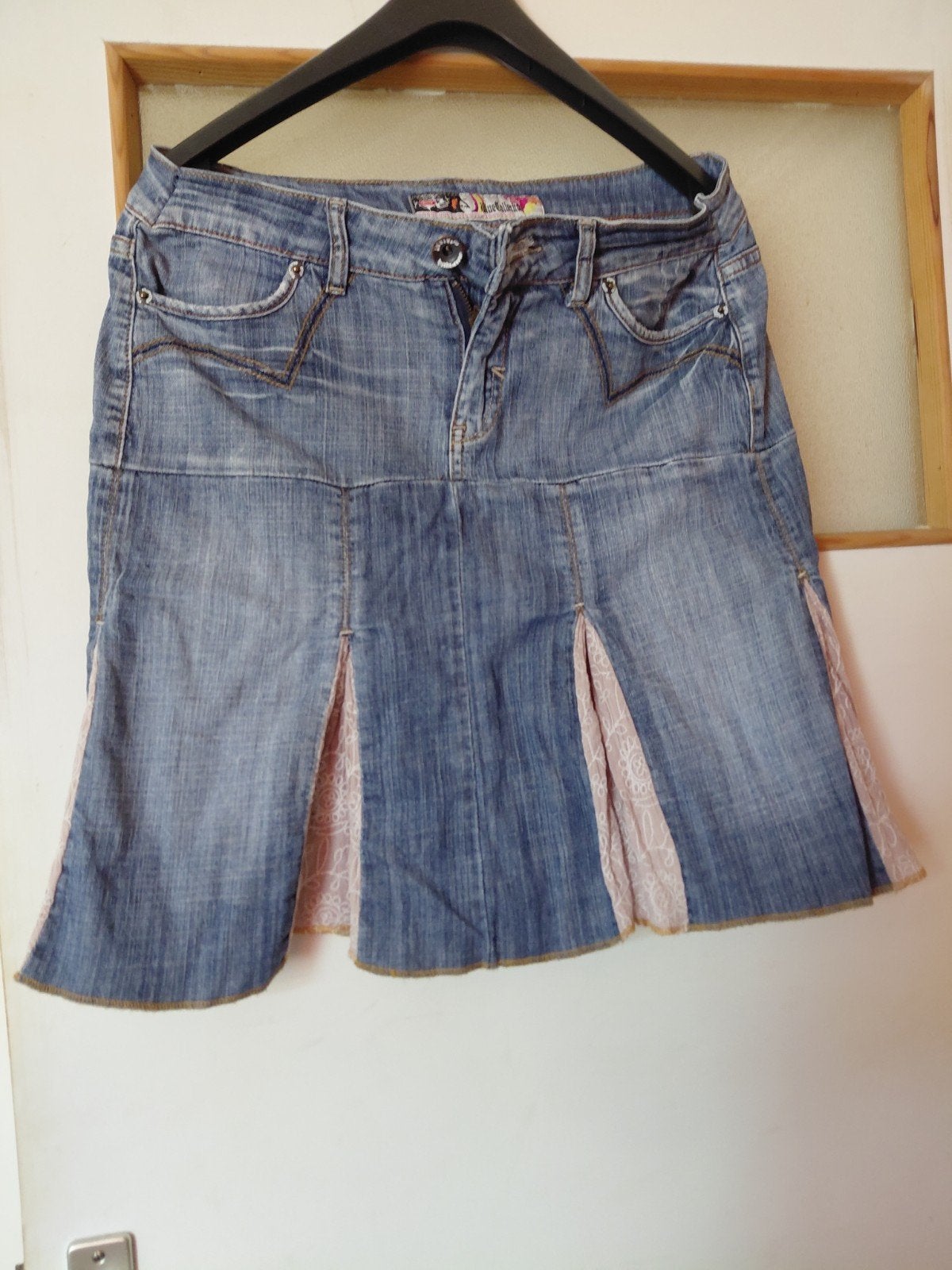 T.K.A.spijker rok maat XL.z.g.a.n €20., Ophalen, Blauw, Maat 46/48 (XL) of groter, Zo goed als nieuw