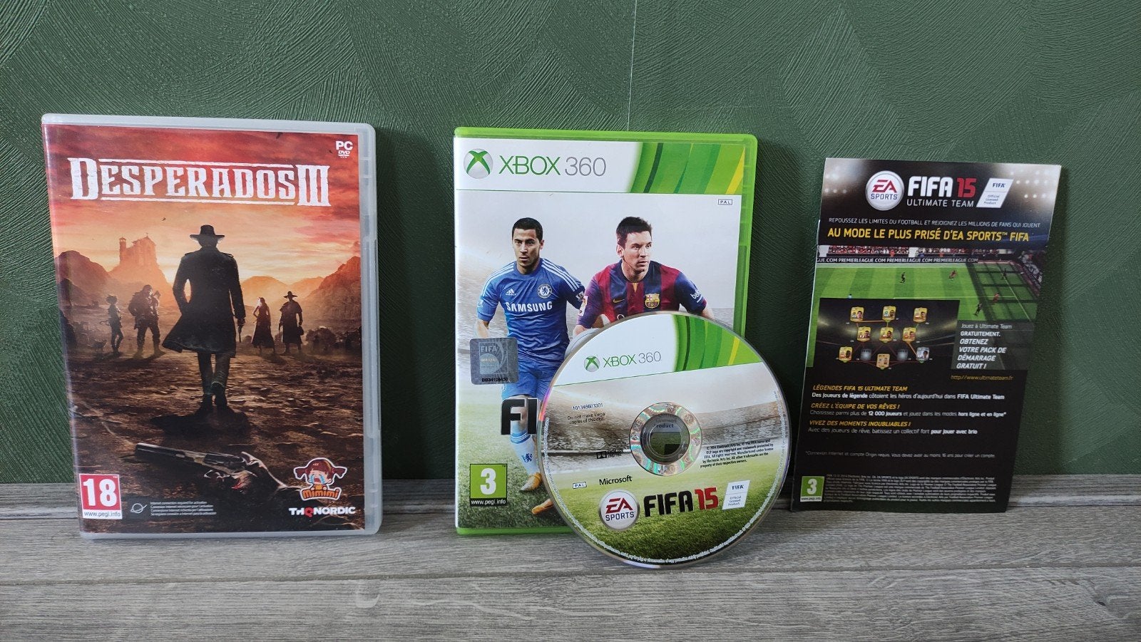Fifa 15 Xbox 360 en gratis desperados 3 pc game, Spelcomputers en Games, Games | Xbox 360, Ophalen of Verzenden, Zo goed als nieuw