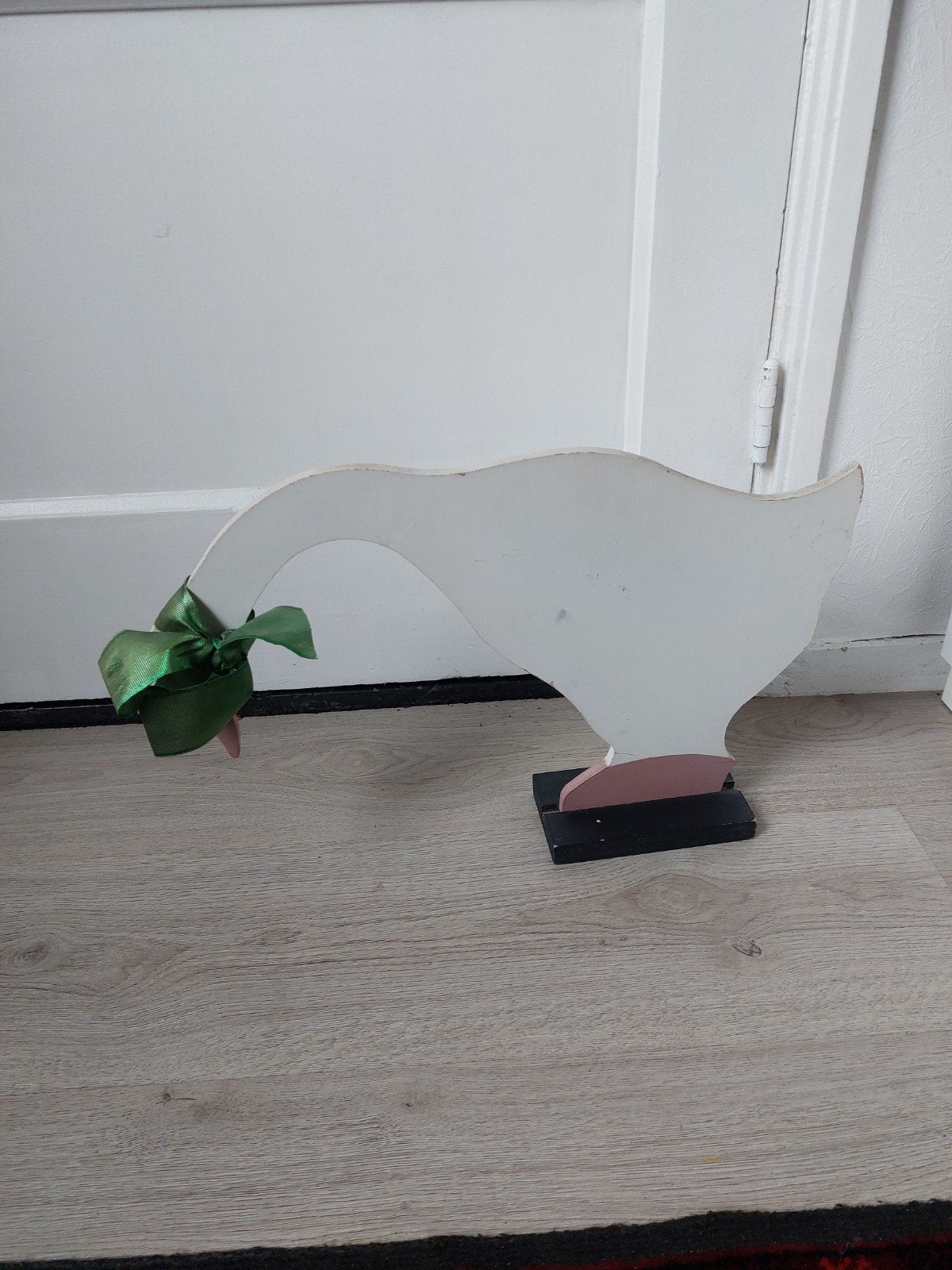 Vintage houten gans - Jaren '70 decoratie, Ophalen of Verzenden, Zo goed als nieuw