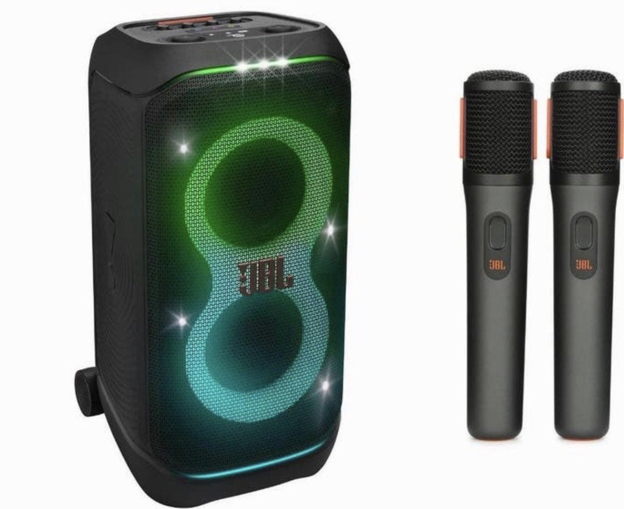 JBL PartyBox + 2 Microfoons Huren - Feest Karaoke, JBL, Party speaker, Ophalen of Verzenden, Zo goed als nieuw